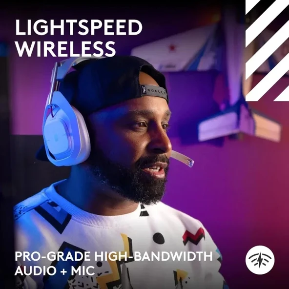 Logitech G Astro A50 X LIGHTSPEED Kablosuz Oyun Kulaklığı + Baz İstasyonu - 4
