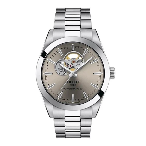 Tissot Gentleman Powermatic 80 Open Heart T1274071108100 Erkek Kol Saati T127.407.11.081.00