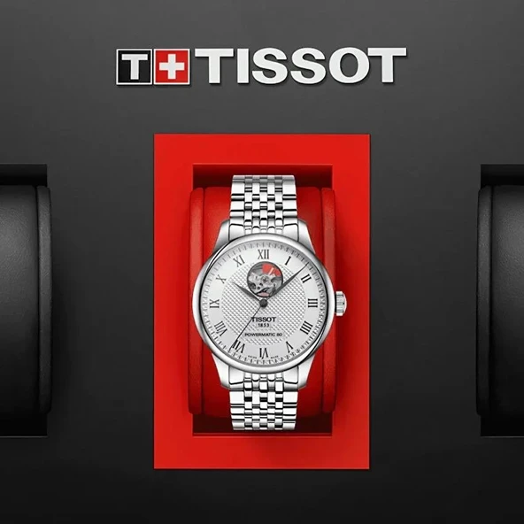Tissot Le Locle Powermatic 80 Open Heart T0064071103302 Erkek Kol Saati T006.407.11.033.02 - 3