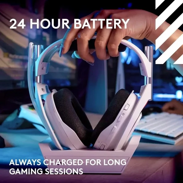 Logitech G Astro A50 X LIGHTSPEED Kablosuz Oyun Kulaklığı + Baz İstasyonu - 8