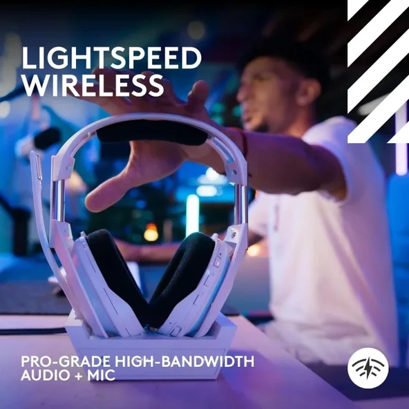 Logitech G Astro A50 X LIGHTSPEED Kablosuz Oyun Kulaklığı + Baz İstasyonu - 4