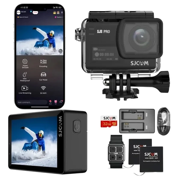 SJCAM Sj8pro Gerçek 4k60fps Aksiyon Kamerası SJ8Pro