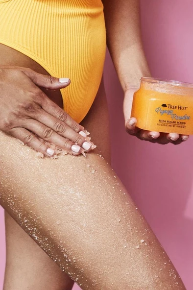 Tree Hut Papaya Paradise Shea Sugar Scrub Vücut Peelingi 510GR - 2