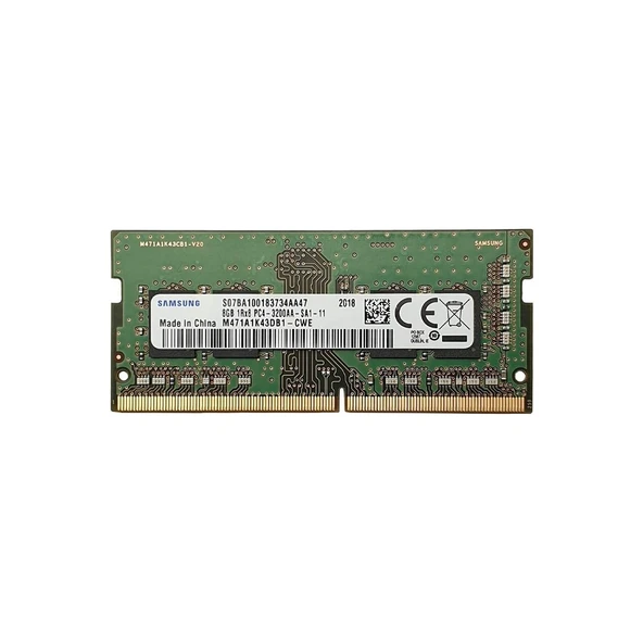 SAMSUNG 8GB 3200MHz DDR4 1.2V CL22 SODIMM RAM M471A1K43DB1-CWE