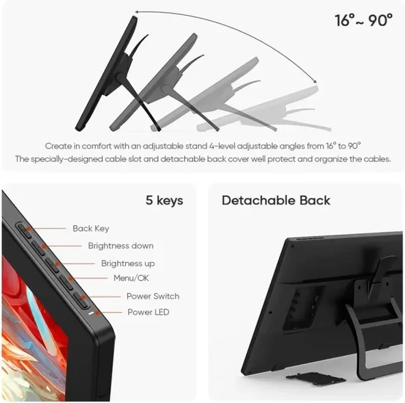 XP Pen Artist 24 Pro Çizim Monitörü 2K QHD Çizim Kalemi - 5
