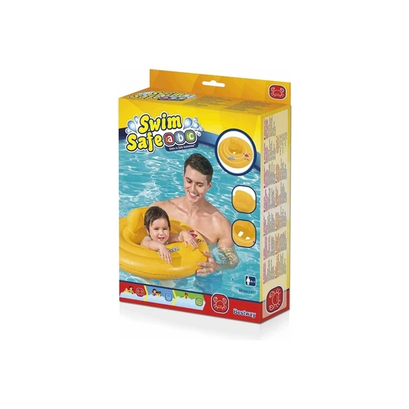 BESTWAY DENİZ SİMİDİ BABY FLOAT OTURAKLI SARI 70CM NO32096 - 2