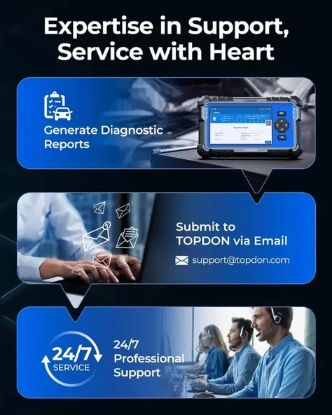 TOPDON Yükseltilmiş AD600 OBD2 Tarayıcı - 7