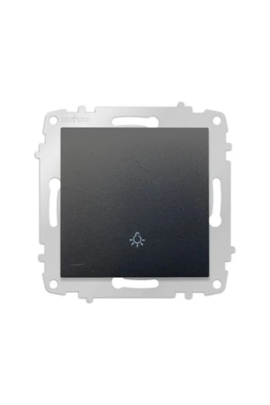 Vip Aydınlatma Ovivo Siyah Light Anahtar ÇERÇEVESİZ 120 ADET (KOLİ BAZINDA) ürün görseli 1