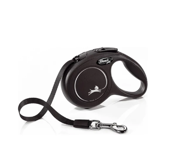 New Classic Şerit Tasma Xs 3 Metre Otomatik Uzatma Şeritli Extra Small Şerit Tasma Siyah ürün görseli