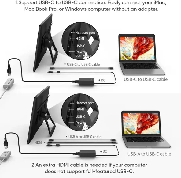 XP Pen Artist 24 Pro Çizim Monitörü 2K QHD Çizim Kalemi - 6