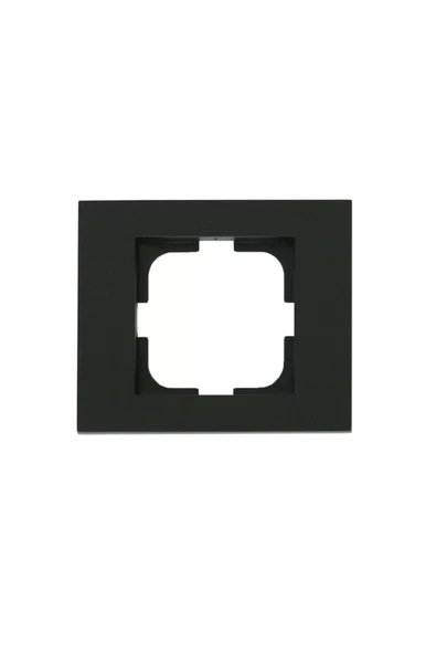 OVİVO SİYAH KAPAKLI PRİZ + ÇERÇEVE - Resim 4