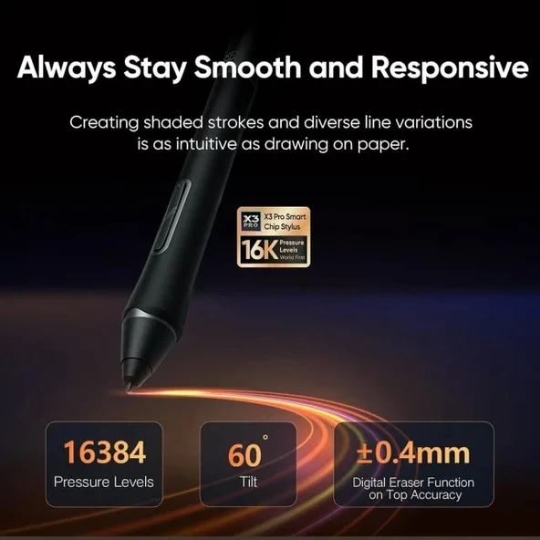 XP Pen Artist 24 Pro Çizim Monitörü 2K QHD Çizim Kalemi - 7