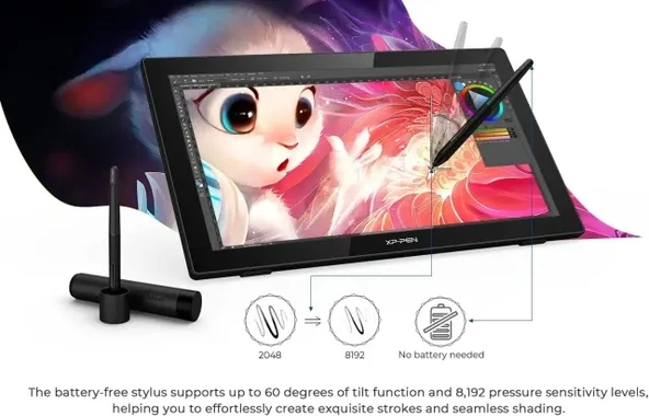XP Pen Artist 24 Pro Çizim Monitörü 2K QHD Çizim Kalemi - 3
