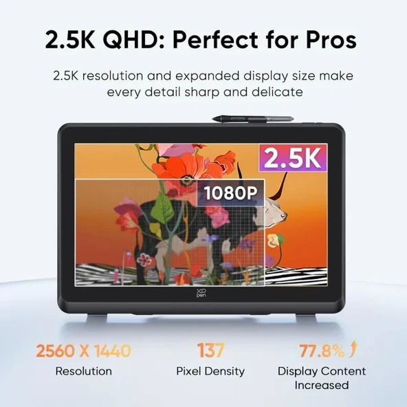 XP Pen Artist 24 Pro Çizim Monitörü 2K QHD Çizim Kalemi - 5