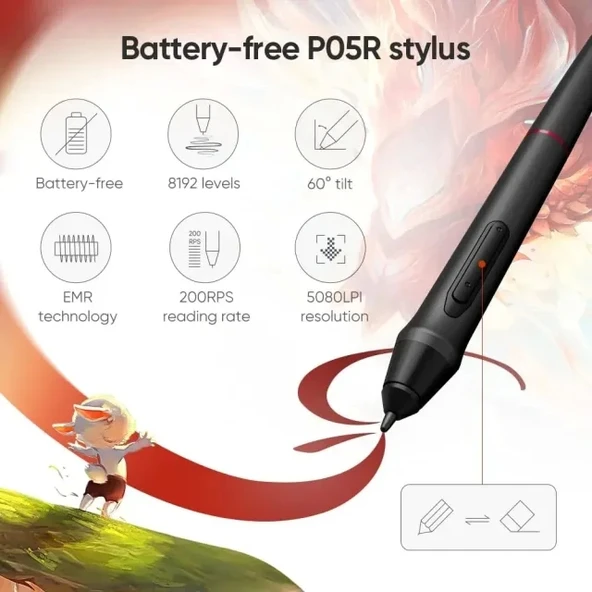 XP Pen Artist 24 Pro Çizim Monitörü 2K QHD Çizim Kalemi - 2
