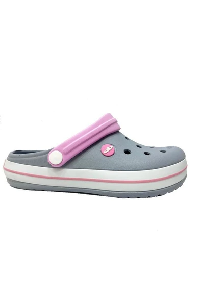 Akınal E195-21 Medical Sabo Terlik Gri Beyaz Pembe 36-39 - 2