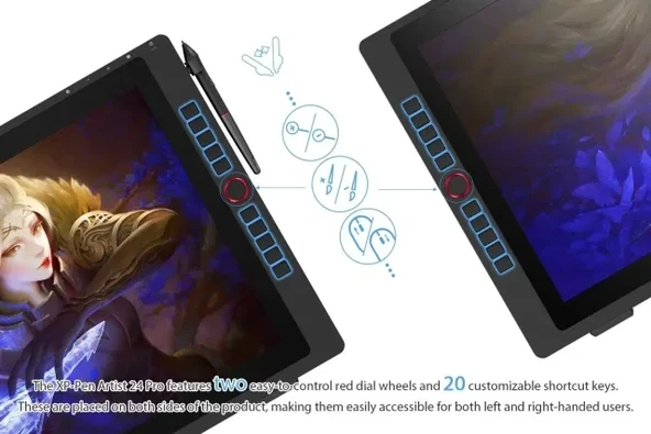 XP Pen Artist 24 Pro Çizim Monitörü 2K QHD Çizim Kalemi - 3