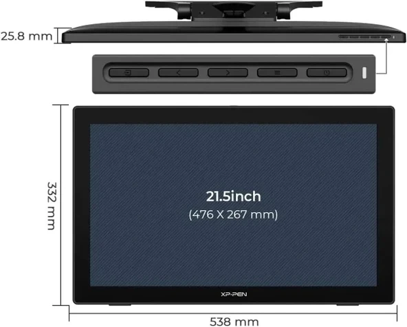 XP Pen Artist 24 Pro Çizim Monitörü 2K QHD Çizim Kalemi - 7