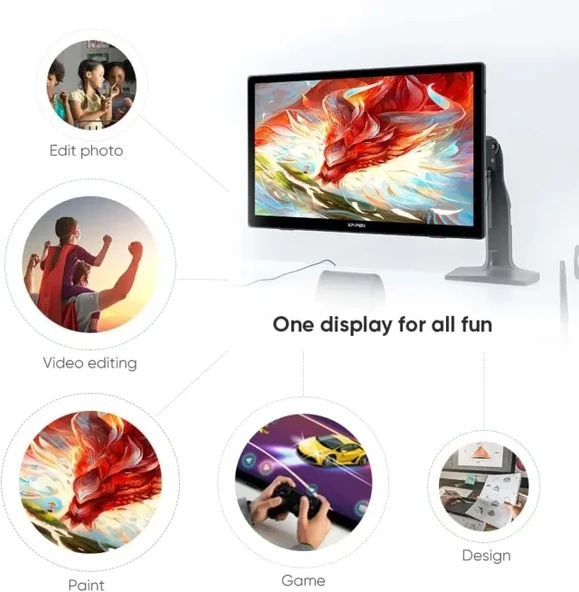 XP Pen Artist 24 Pro Çizim Monitörü 2K QHD Çizim Kalemi - 9