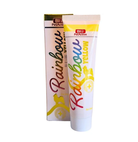Bio PetActive Rainbow Köpekler için Tüy Renk Boyası Sarı 100ml