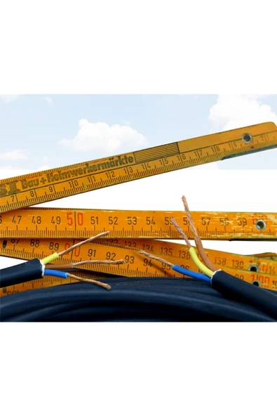 sas kablo Kauçuk Başlıklı 10 Metre Siyah Uzatma Kablosu 3x2,5 mm - Siyah - 4