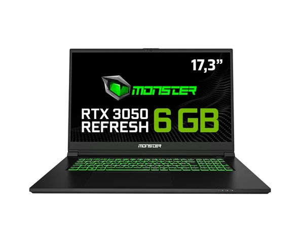 Monster Abra A7 V15.3.4 i5-13500H 16 GB 1 TB SSD 6 GB RTX3050 17.3" Dos Dizüstü Bilgisayar