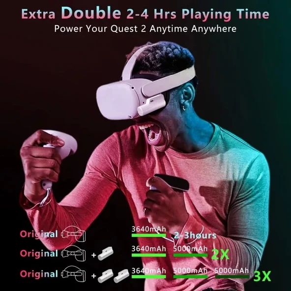 Oculus Quest 2 için Pil Paketi - 3
