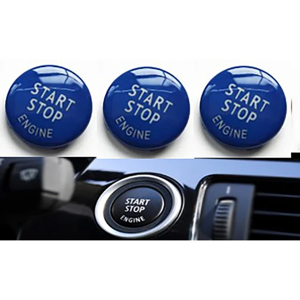 61319154945/61316966714/61316960743 START STOP DUGME KAPAGI MAVI  BMW E60 E90 E84 E70 E71 E72