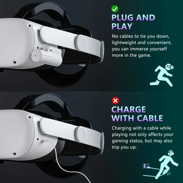 Oculus Quest 2 için Pil Paketi - 7