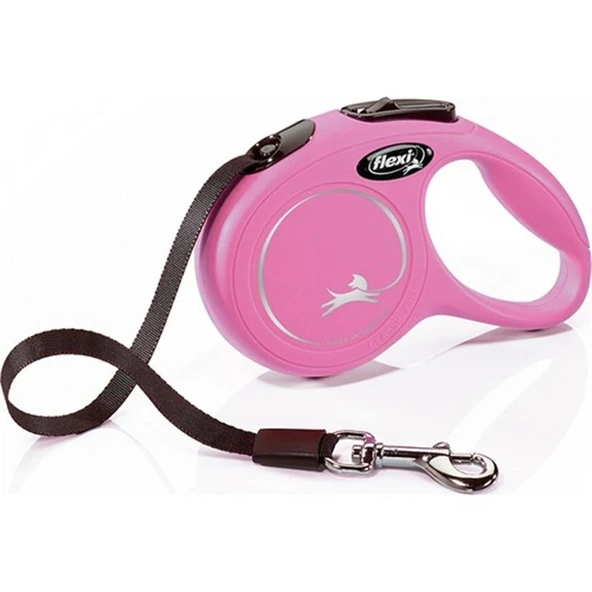 New Classic Şerit Tasma Xs 3 Metre Otomatik Uzatma Şeritli Extra Small Şerit Tasma Pembe ürün görseli