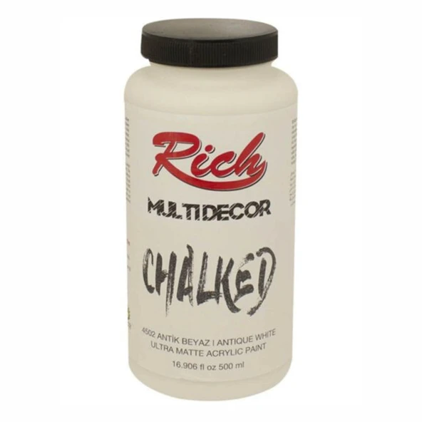 Rich Multi Decor Chalked Boya 500 ml Antik Beyaz 4502 ürün görseli 1