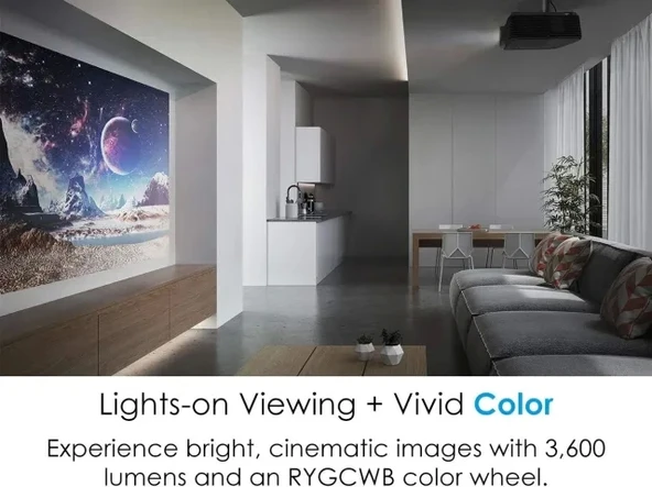 Optoma HZ40HDR Lazer Ev Sineması ve Oyun Projektörü - 11
