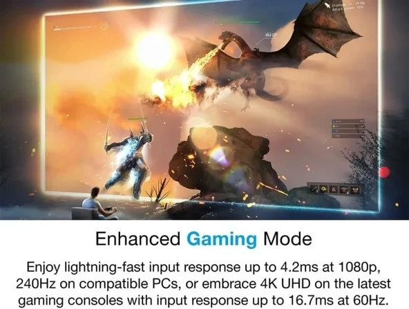 Optoma UHD38x Parlak, Gerçek 4K UHD Oyun Projektörü - 6