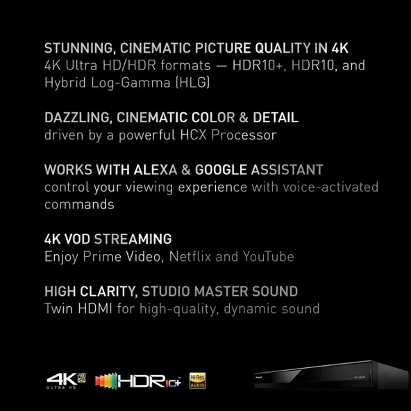 Panasonic Yayın 4K Blu Ray Oynatıcı DP-UB420-K - 2