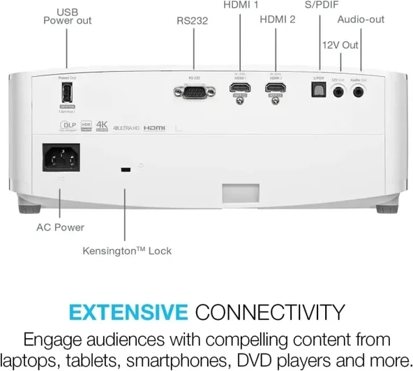 Optoma UHD38x Parlak, Gerçek 4K UHD Oyun Projektörü - 3