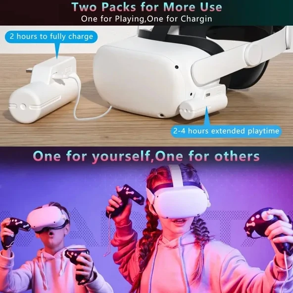 Oculus Quest 2 için Pil Paketi - 6