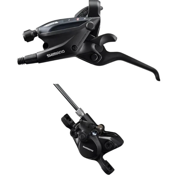 SHIMANO EF505 3 Vites Hidrolik Disk Fren Vites Seti + MT200 Arka