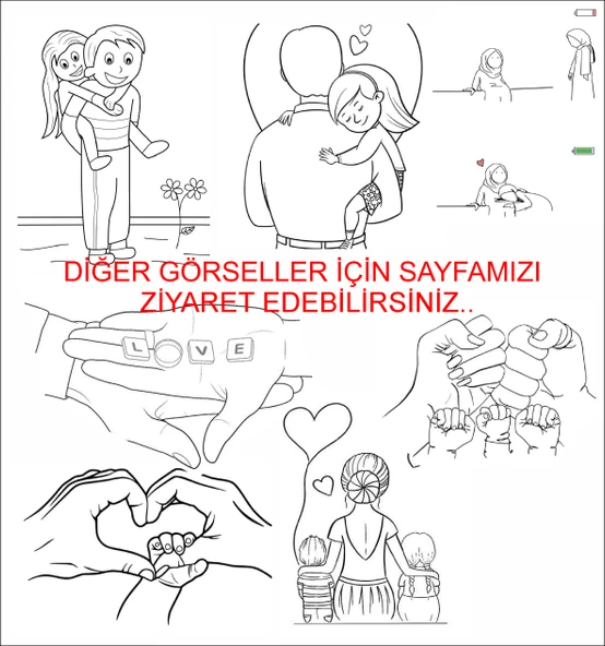 ÇİFT BOY ÖLÇME TUVAL BOYAMA SETİ (T12) - 4