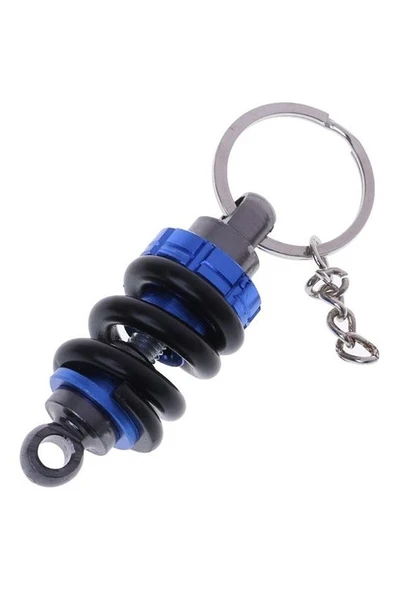 Mega Oto Market Oto Araba Anahtarlık Coilover Ayarlanabilir Mavi Siyah Yaylı Metal - 4