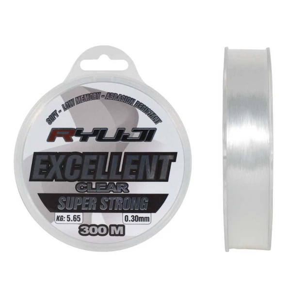 RYUJI EXCELLENT 300M CLEAR MİSİNA  Standart 0,25