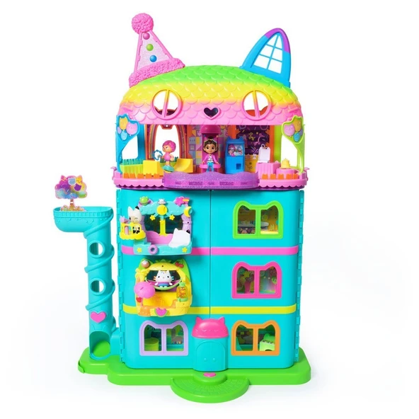 70742 Gabbys Dollhouse Festival Evi Eğlenceli Müzikli Oyun Seti 63 cm -Spinmaster - Resim 2