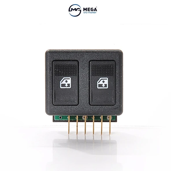 Mega Oto Market Çiftli Sol Cam Düğmesi Anahtarı Doğan Sl ile uyumlu