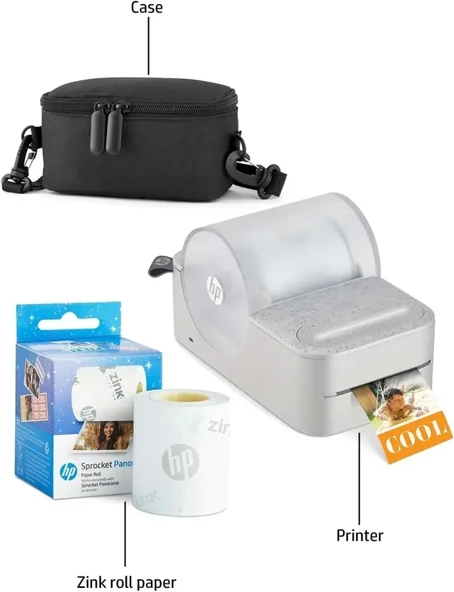 HP Sprocket Panorama Instant Taşınabilir Renkli Etiket ve Fotoğraf Yazıcısı Başlangıç Paketi - 4