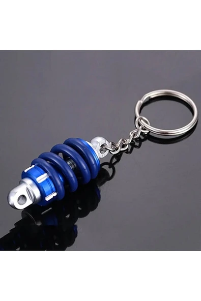 Mega Oto Market Oto Araba Anahtarlık Coilover Ayarlanabilir Mavi Siyah Yaylı Metal - 3