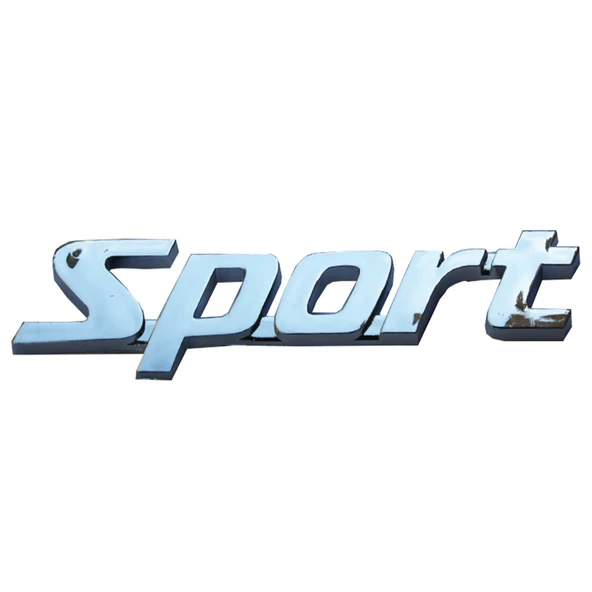 Sport Plastik Krom Arma Logo Sticker