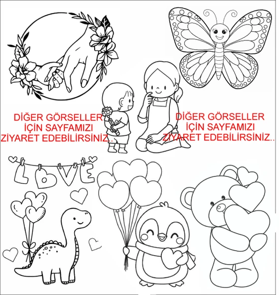 ÇİFT BOY ÖLÇME TUVAL BOYAMA SETİ (T12) - 5