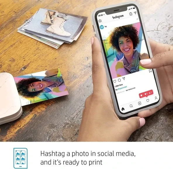 HP Sprocket Taşınabilir 2x3" Anında Fotoğraf Yazıcısı - 7