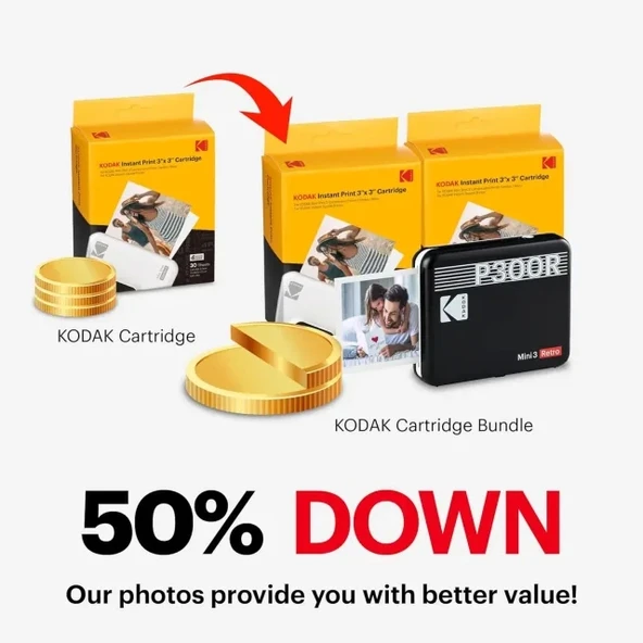 KODAK Mini 3 Retro 4PASS Taşınabilir Fotoğraf Yazıcısı - 10