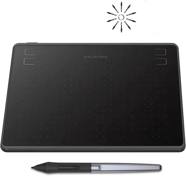 HUION HS64 Başlangıç Seviyesi Çizim Grafik Tableti Black
