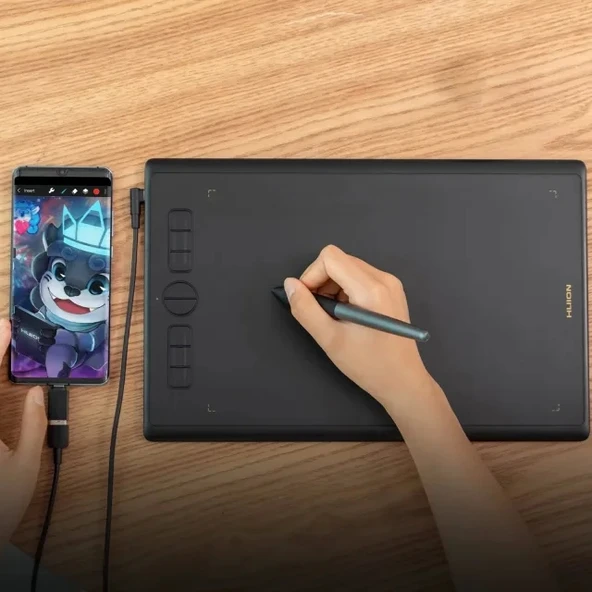 HUION HS64 Başlangıç Seviyesi Çizim Grafik Tableti - 7